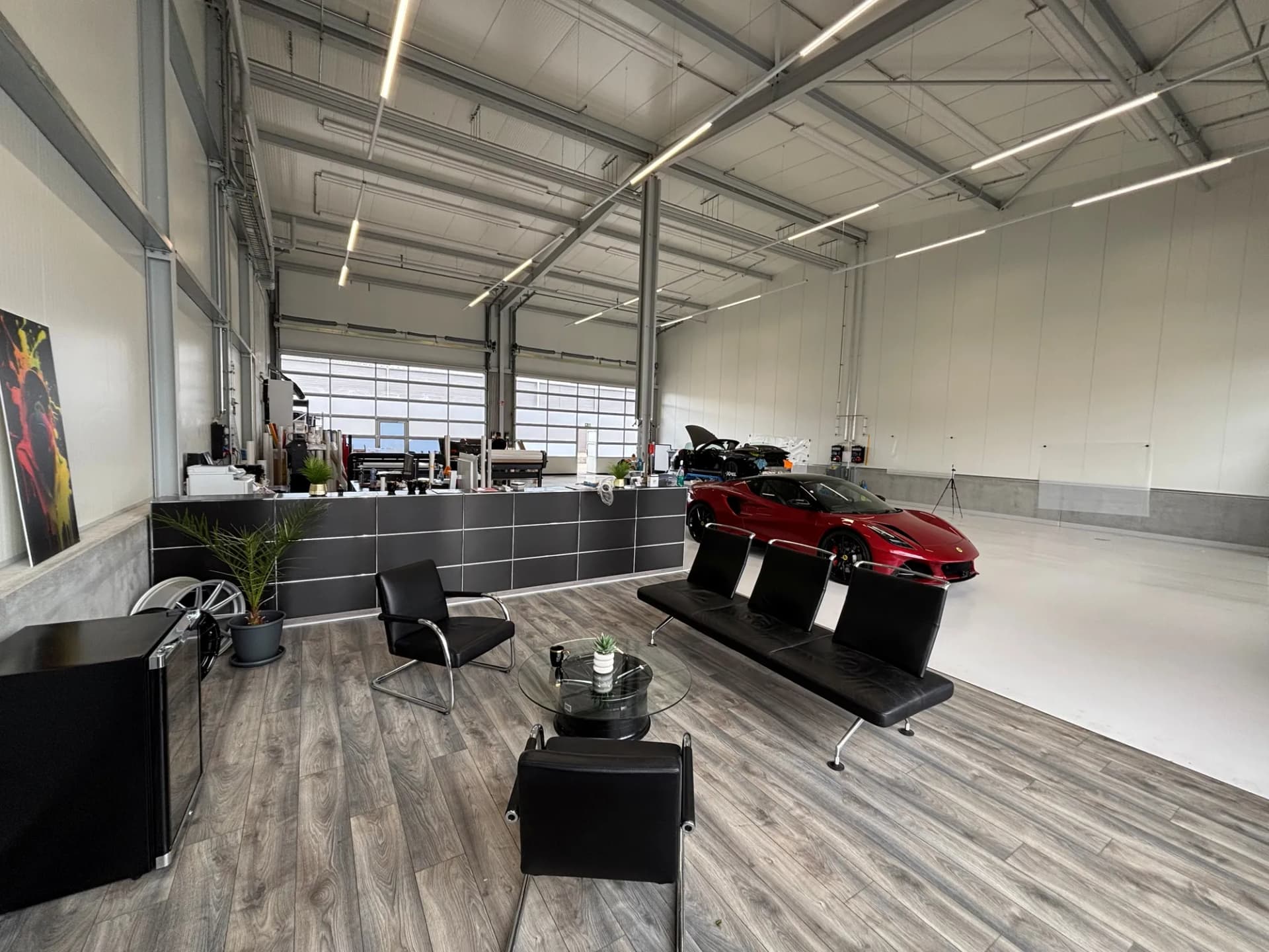 Werkstatthalle von Centurion in Thayngen